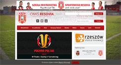 Desktop Screenshot of cwks-resovia.pl